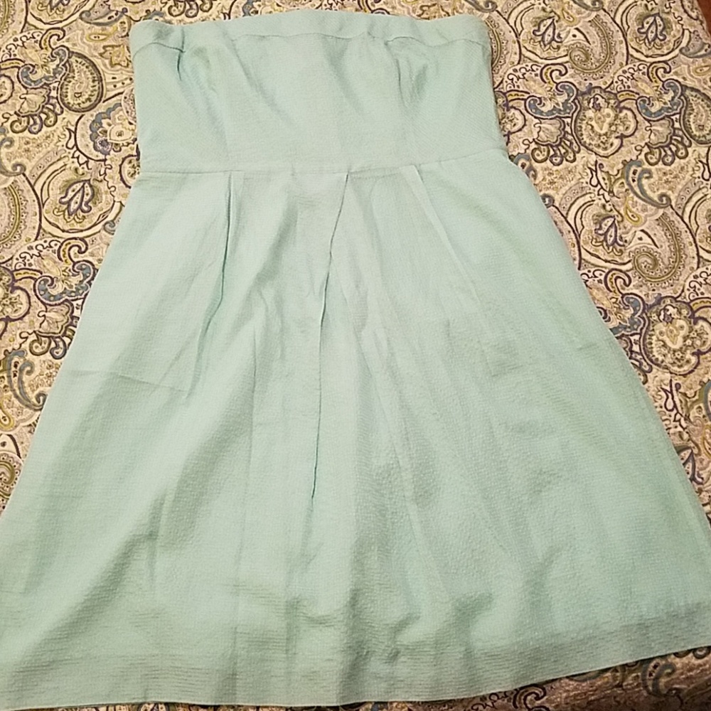 J. Crew Strapless dress with pockets!